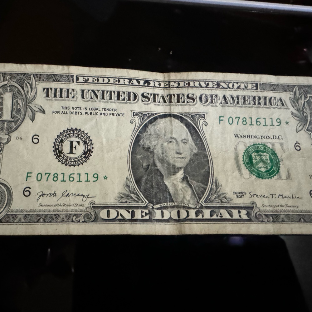 F series 2017 star dollar bill